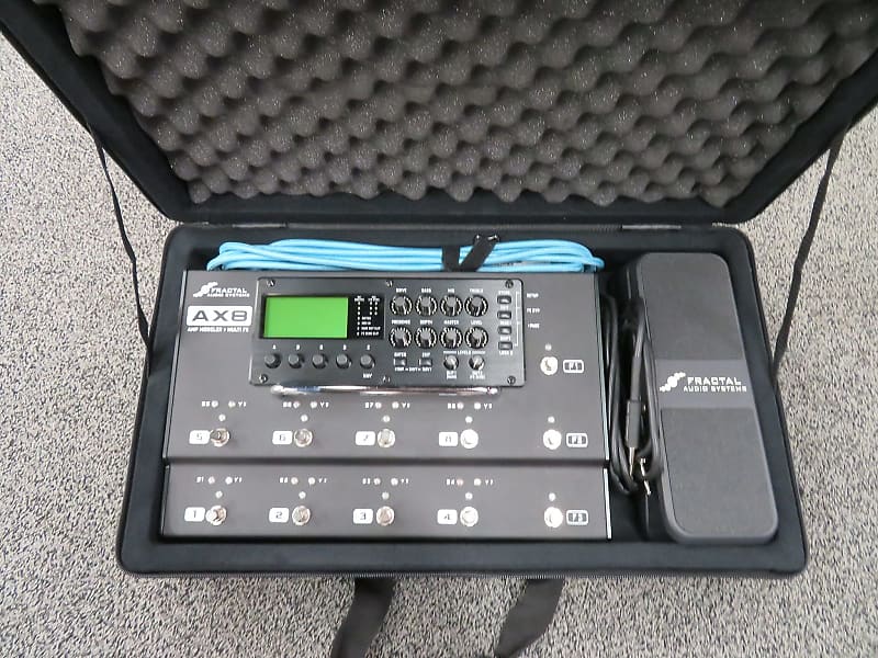 Fractal Audio AX8 + EV-1 exp pedal + SKB case with 20+ Cab IR and