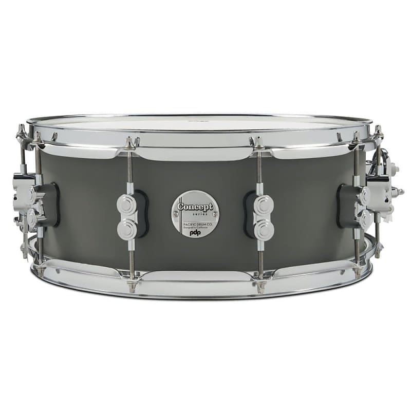 PDP Concept Maple Snare Drum 14x5.5 Satin Pewter image 1