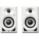 Pioneer Pro DJ DM-40-W - 4" Desktop Monitor Speakers (Pair, White) - Final Clearance