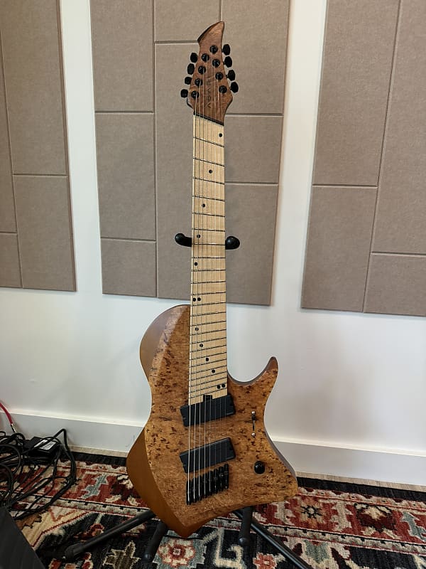 Abasi Guitars Larada 8 Multi Scale Burl Maple/Maple (Natural) | Reverb