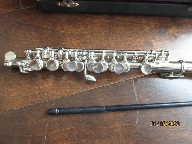 Silver Piccolo with case Reverb