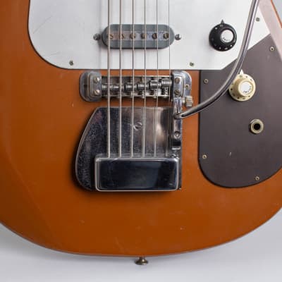 Teisco YB-6 Electric 6-String Bass Guitar (1965), black gig