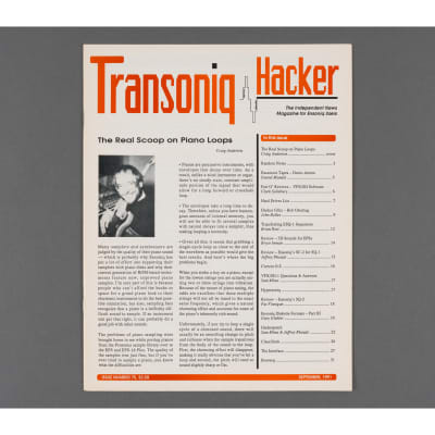 Transoniq Hacker Ensoniq User's Newsletter Issue #75