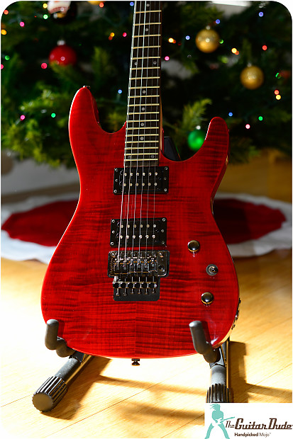 Dean Vendetta Trans Red w Floyd Rose Rosewood Fretboard ESP Roadrunner Case Schecter Jackson NEW