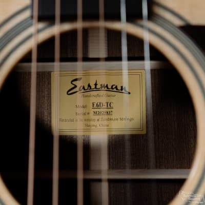 Eastman E6D-TC (LTD Alpine Spruce) Thermo-Cured Natural Dreadnought Acoustic #5837 image 9