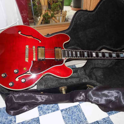 Gibson  ES 355  Custom Shop 2010   curly antique faded cherry image 2