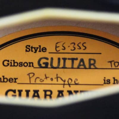 PROTOTYPE! 2017 Gibson Memphis Artist Proto Shinichi Ubukata Ebony Black ES-355 - Trini Lopez Diamond F-Holes DG-335, Bigsby image 24