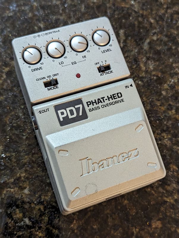 Ibanez PD7 Phat-Hed Bass Overdrive 2000s - Grey | Reverb