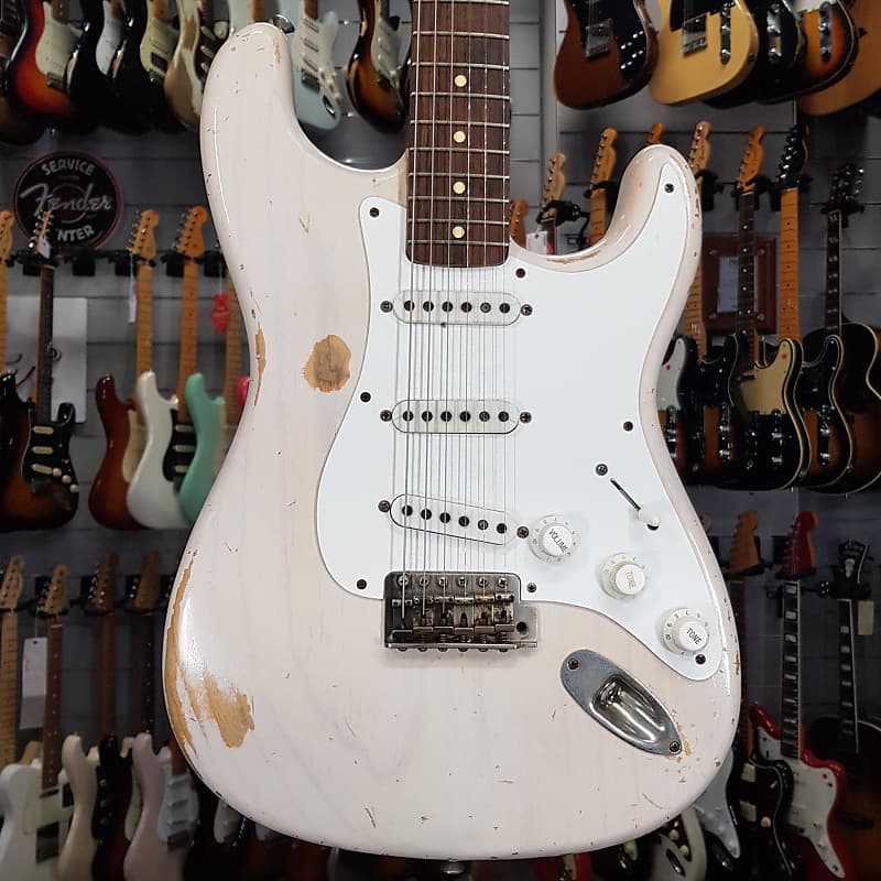 Immagine Fender   Stratocaster Assembled Vintage White Relic - 1