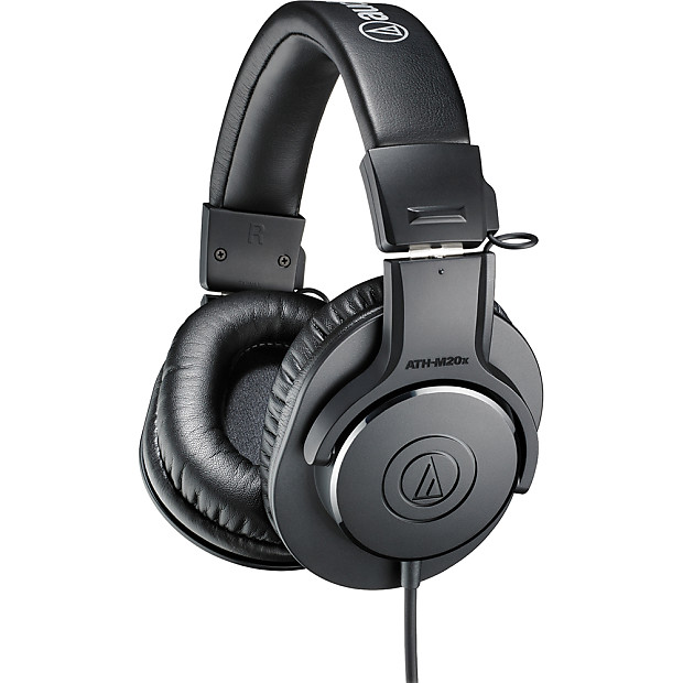 Audio-Technica Professional Monitor Headphones (ATH-M20X)  			