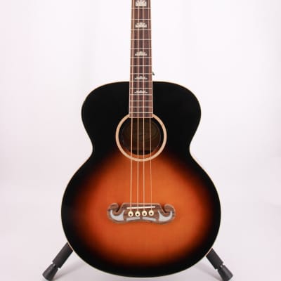 Epiphone El Capitan J-200 Studio Acoustic Electric Bass Aged Vintage Sunburst Gloss image 4
