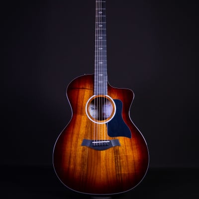 Taylor 224ce Deluxe, Shaded Edgeburst with Koa Back and Sides image 3