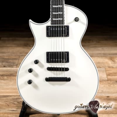 ESP E-II Eclipse LH Left-Handed EMG Guitar w/ Case – Snow White Satin image 2
