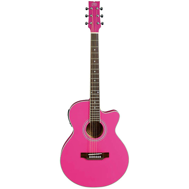 Hot sales pink guitar