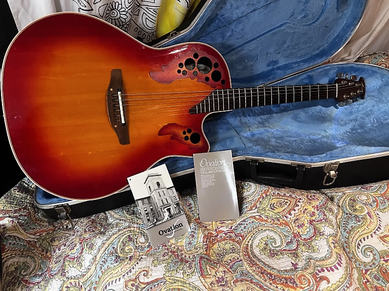 即納最新作Ovation MODEL 6868LX USA ギター 器 エレアコ ハードケース 付き standard elite LX オベーション オベーション