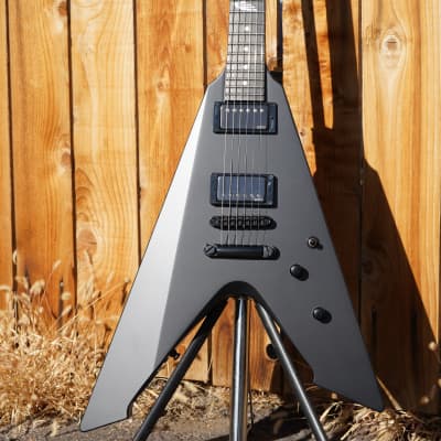 ESP James Hetfield Vulture Black Satin 6-String Electric Guitar w/ Case (2022) image 6