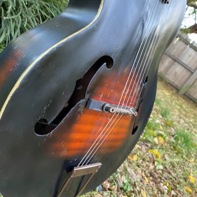 Sale Priced till 2/24 1942 Harmony Monterey Leader H950 Flamed Archtop Guitar image 8