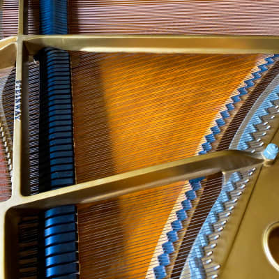 Steinway & Sons M model 5'7'' mahogany grand piano image 11