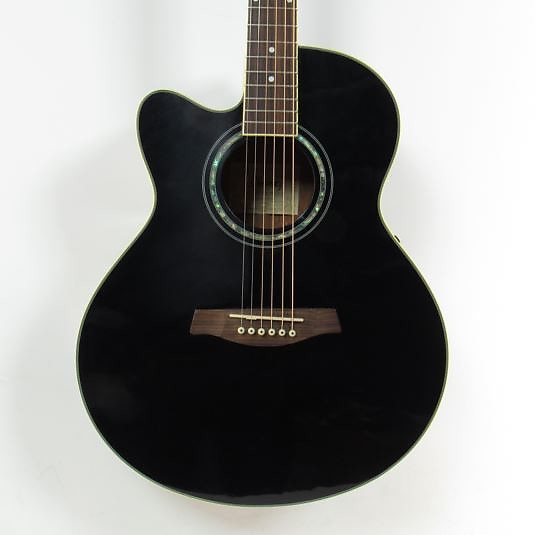 Ibanez AEL10LE-BK-14-02 Acoustic Guitar Black | Reverb