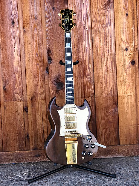 Gibson Early 70 S SG Custom Walnut 3 Pickup Reverb