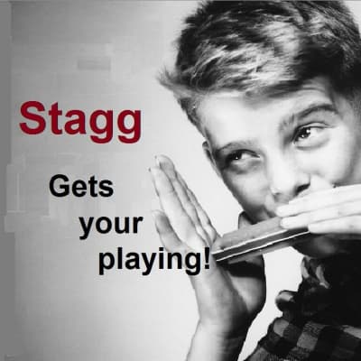 Stagg Blues Harmonica Harp E Major 20 Tones With Plastic Case image 7