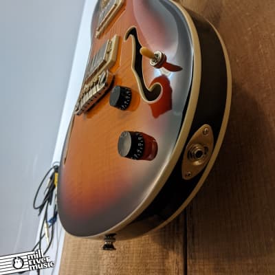 Paul Reed Smith PRS SE Hollowbody II Electric Guitar Tricolor Sunburst w/ Hards image 5