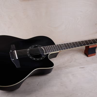 Ovation 2751AX-5 Standard Balladeer 12-String Acoustic Electric Guitar 2010's Black w/ Bag image 3