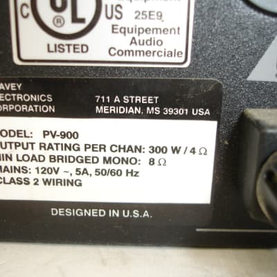 Peavey PV-900 PV Series Power Amplifier image 11