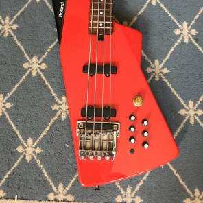 Roland G-77 Bass with GR-77B Effects Controller Unit 1980's Red image 2