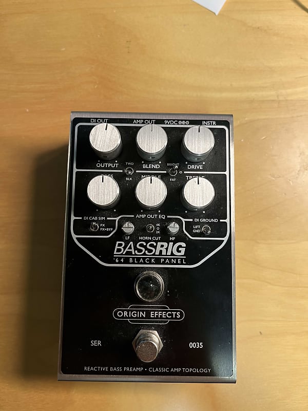 Origin Effects BASSRIG '64 Black Panel