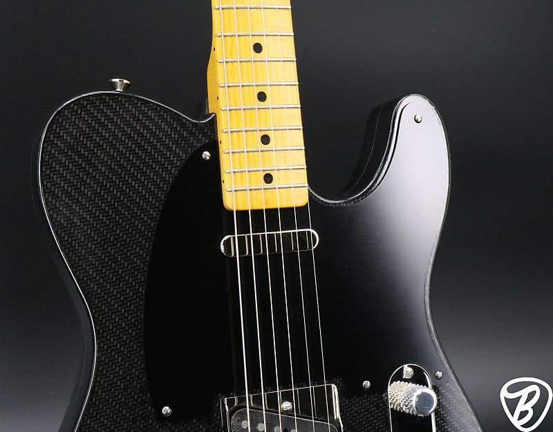 Eleven Guitars Carboncaster #6 of 12, 2018 Black Carbon Fiber image 1