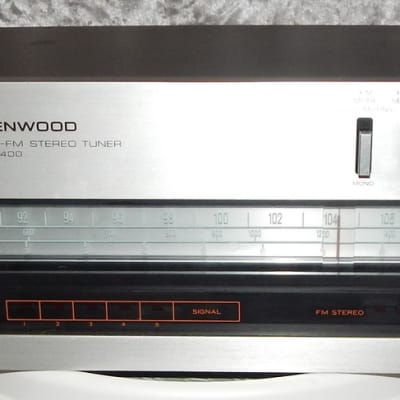 Kenwood KT-400 vintgage am fm stereo tuner image 2
