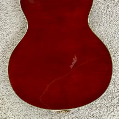 D'Angelico Excel DC Semi-Hollow Viola Finish Electric Guitar w/Case DAEDCVIOGS image 2
