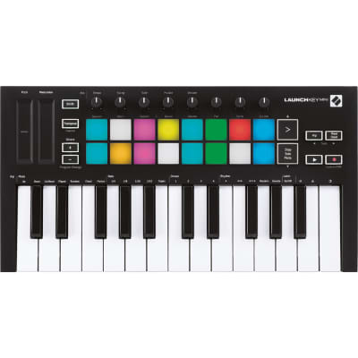 Novation Launchkey Mini MK3 25-Mini-Key MIDI Keyboard Controller, 16 RGB Pads