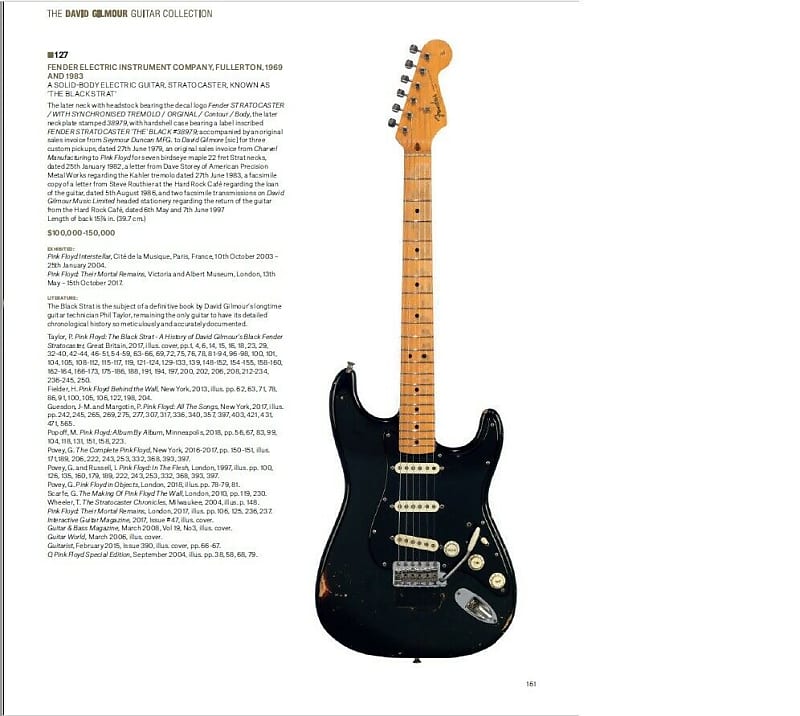 Pink Floyd The Black Strat A History of David Gilmour's Black | Reverb