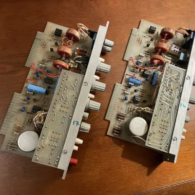 Vintage 1970s Pair Auditronics Grandson 110 Mic Pre Modules Channels neve image 3