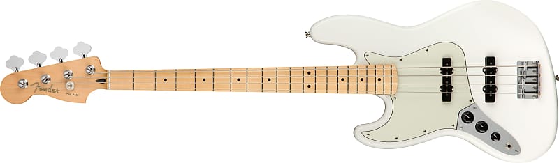 Fender Player Jazz Bass® Left-Handed, Maple Fingerboard, Polar White 0149922515 image 1