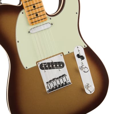 Fender American Ultra Telecaster Maple Fingerboard Electric Guitar Mocha Burst image 4