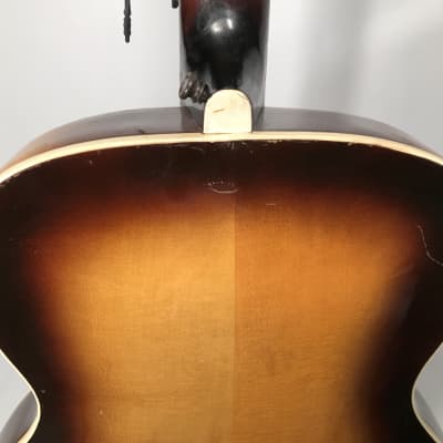Hoyer archtop guitar 1950s with Dearmond Rythm Chief - carved top and bottom - German vintage image 13