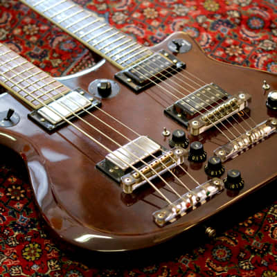 Hoyer 7100 Series 1970s - Walnut Double Neck Bass & Guitar image 7