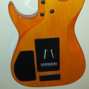 Godin Velocity Amber Flame 6 String Electric Guitar with High Definition Revoicer and New Soft Case image 2