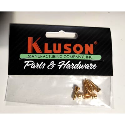 Kluson USA Brass Gold Intonation Screw Set Of 6 For Nonwired ABR-1 Tune-O-Matic Bridges for sale