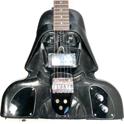 Electric guitar made out of a vintage darth vader star wars action figure case The Vadercaster 2019 image 2