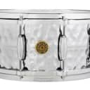 Gretsch G4164HB 6.5x14" USA 10-Lug Snare Drum - Hammered Chrome over Brass