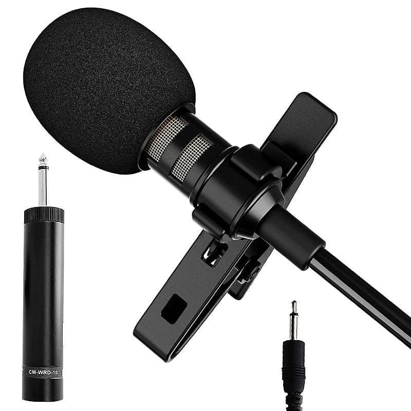 Wireless Lavalier Microphone for iPhone - Lapel Microphone Wireless  Microphone with Clip Mini Lapel Mic for External Recording Video Recording  