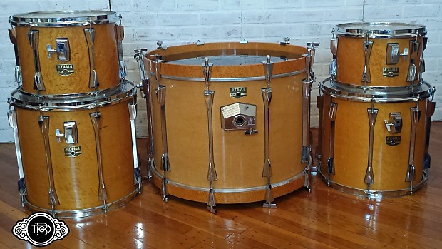 Tama Artstar II 1989 Birdseye Maple in and out rare drum set kit 5 piece  plus free RIMS mounts
