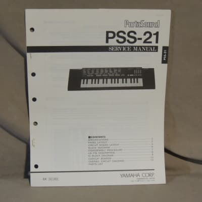 Yamaha PortaSound PSS-21 Service Manual [Three Wave Music]