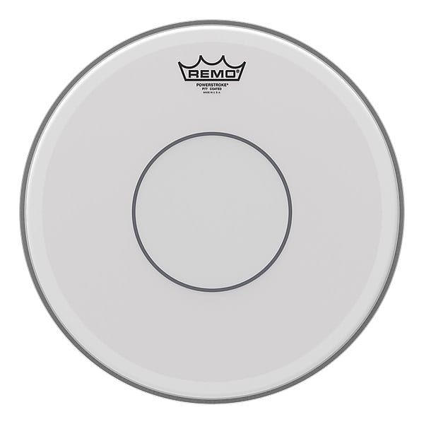 Remo Powerstroke 77 14" Coated Clear Dot image 1