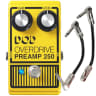 DigiTech DOD Overdrive Preamp 250 (2013) Reissue Guitar Pedal with Patch Cables