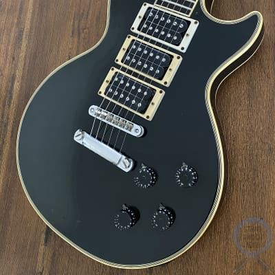 Greco, Single Cut Guitar, Custom, EG600P, Black,1978 vintage, “Frampton”, OHSC image 1
